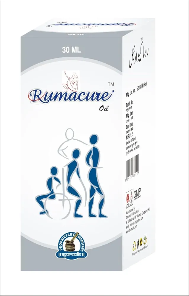 Rumacure Oil Pack of 3 (3 fl oz x 3), with Cinnamon, Turpentine, Castor Massage Oil, Brown