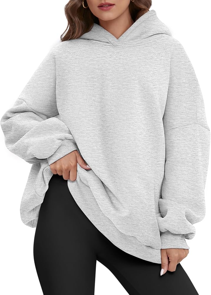 ATHMILE Hoodies for Women Oversized Sweatshirt Plus Size Sweaters Fall Clothes 2023 Outfits Fleece Lined Y2K