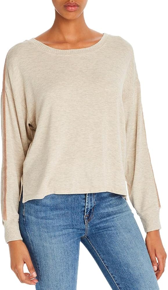 Splendid Women's Cashmere Blend Long Sleeve Pullover Sweater