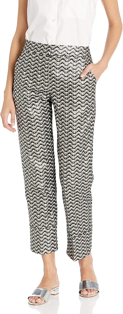 Trina Turk Women's Banshee Cuffed Cropped Pant