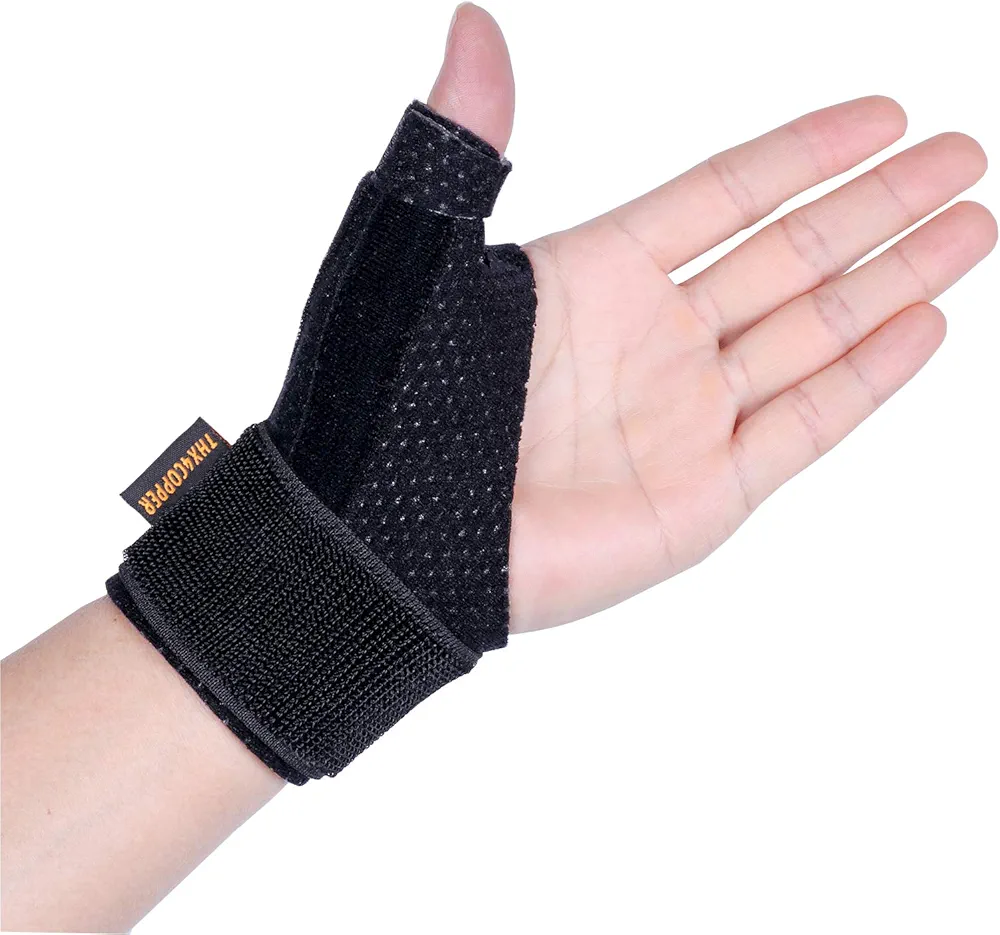 THX4COPPER Reversible Thumb Wrist Stabilizer Compression Splint for BlackBerry Thumb, Trigger Finger, Hand Pain Relief, Arthritis, Tendonitis, Sprain, Carpal Tunnel, Durable, Comfortable,Breathable