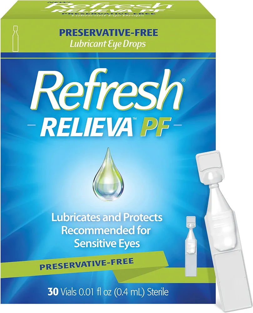 Refresh RELIEVA PF Preservative-Free Tears, 0.01 fl oz (0.4 mL), 30 Single-Use Containers