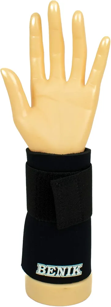 Benik Wrist Support Cuff with Straps, Black Left, Medium/Large