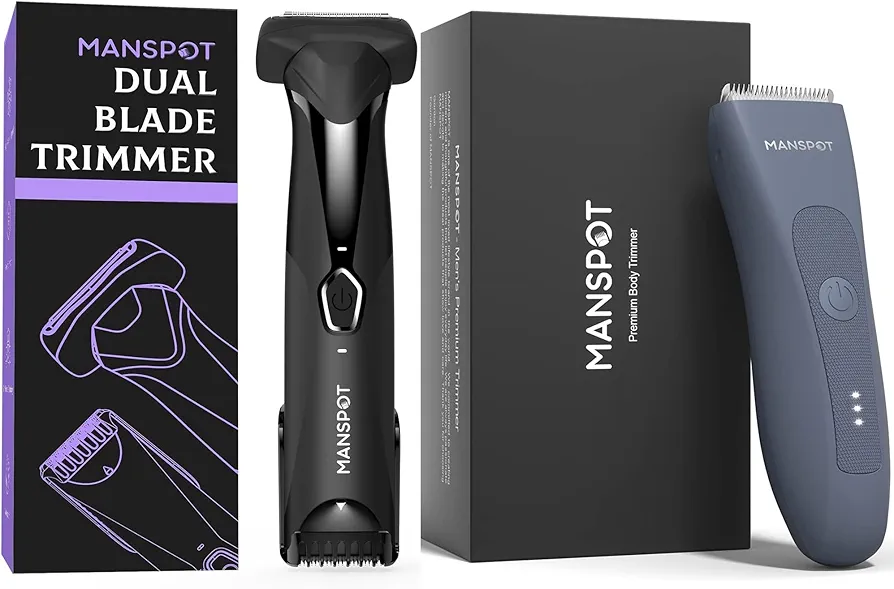 MANSPOT Body Hair Trimmer Foil Shaver&Groin Hair Trimmer