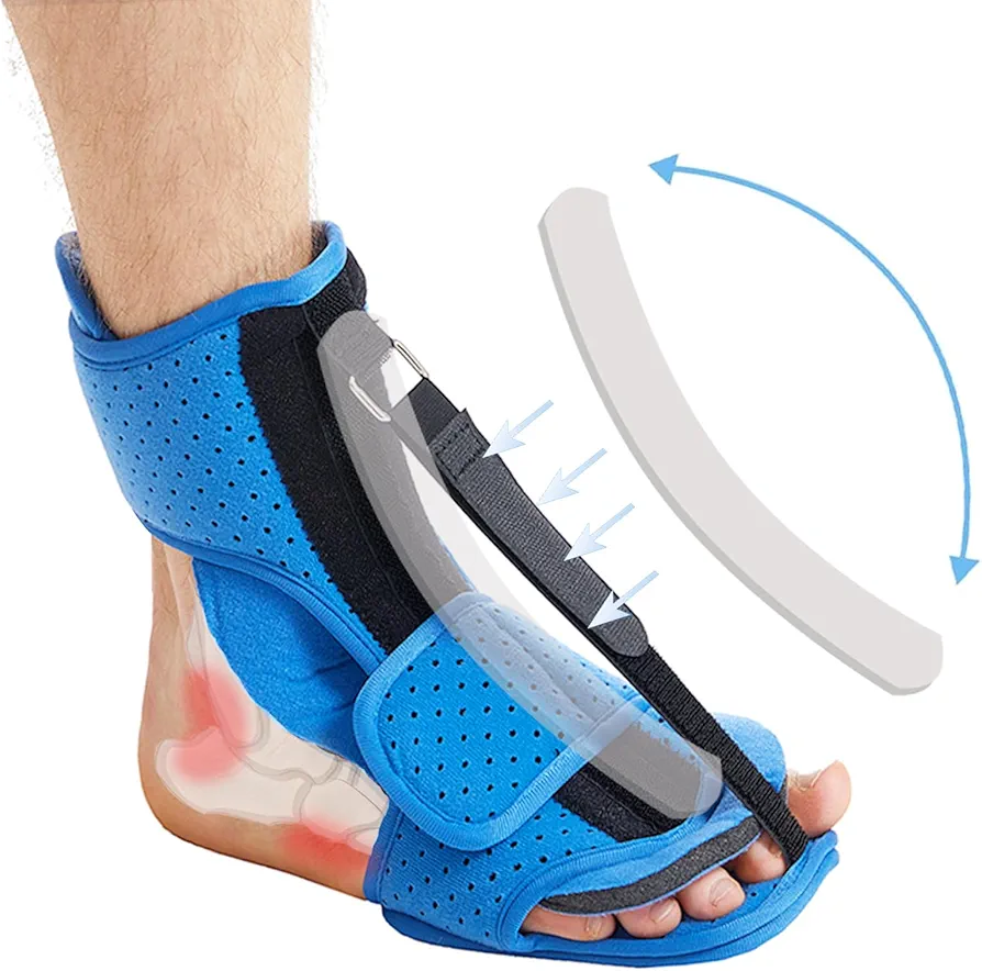 Plantar Fasciitis Night Splint：Upgrade Plantar Fasciitis Relief Splint | Night Splint For Plantar Fasciitis Women Men | Achilles Tendonitis Brace Blue