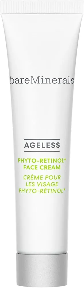 bareMinerals Ageless Phyto-Retinol Face Cream with Plant-Based Retinol Alternative + Hyaluronic Acid, Anti-Aging Moisturizer, Skin Care for Women, Vegan