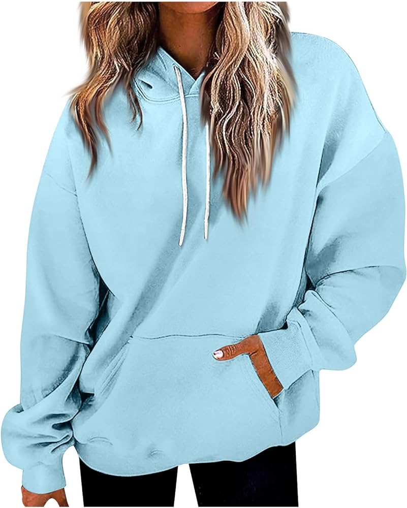 2023 Fashion Winter Hoodies For Women Casual Plus Size Sweatshirts For Women Loose Fit Tunic Pullover For Women