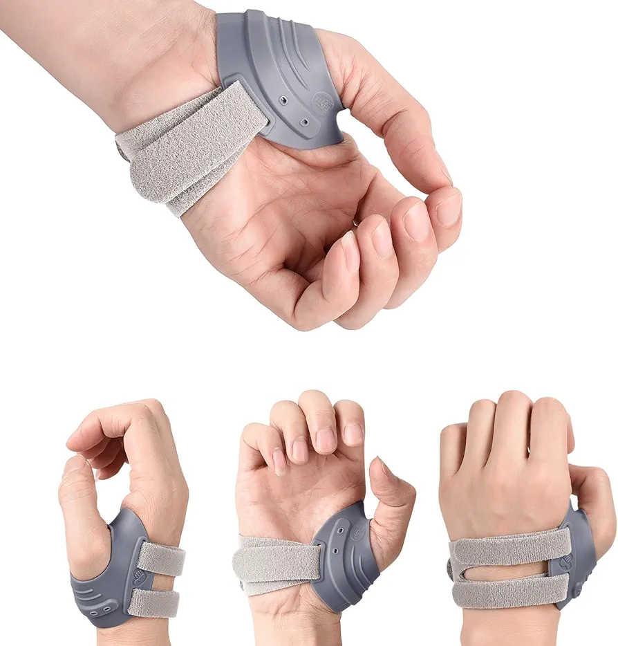 Comfort CMC Thumb Brace for Women & Men - Relieve CMC Joint Pain, Osteoarthritis, Tendonitis & Arthritis, Ideal for Tendonitis Left Hand, Medium, Grey Unisex