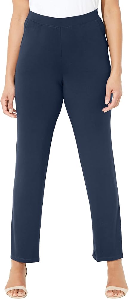 Catherines Women's Plus Size Anywear Classic Pant