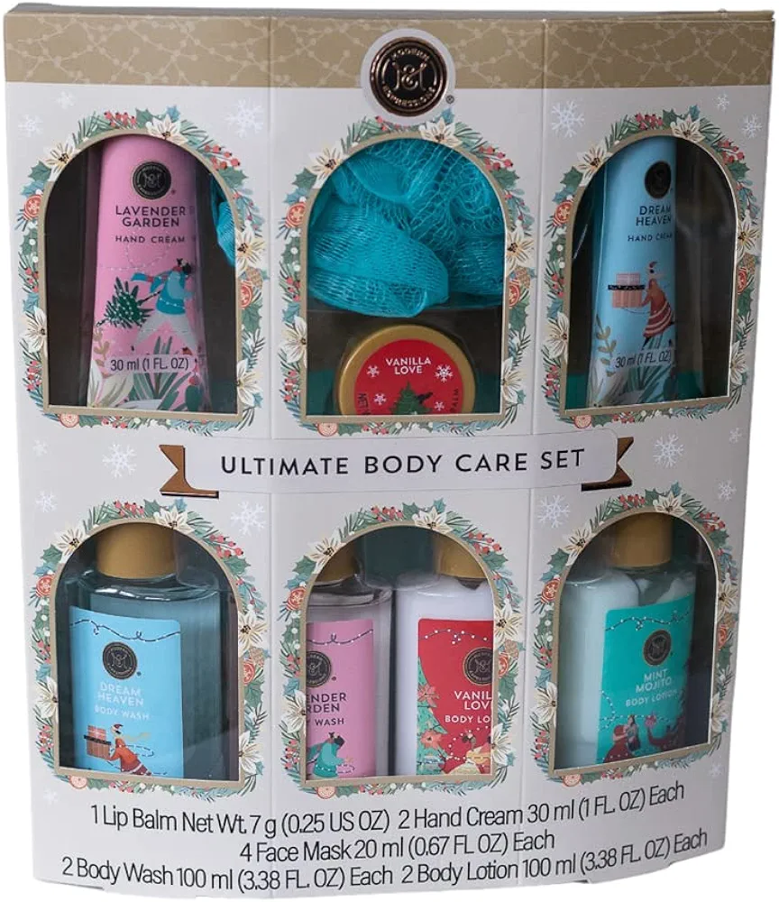 Ultimate Body Care Set - Complete Spa Kit with Organic Ingredients for Nourished Skin & Relaxation | Natural Skincare, Moisturizing, and Stress Relief Products