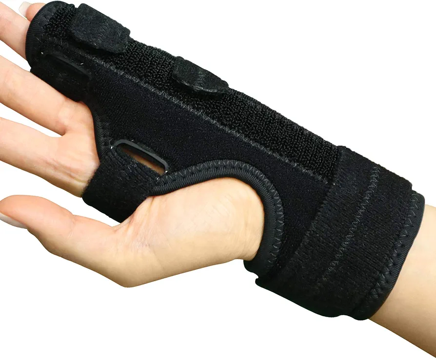 MARS WELLNESS Boxer Fracture Splint - 4th or 5th Metacarpal Splint Hand and Finger Brace - Broken Fingers, Wrist, Pinky and Hand Immobilizer - Small/Medium