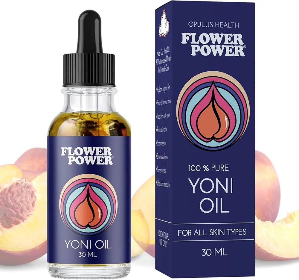 Flower Power Yoni Oil Feminine Oil Yoni Oil for Women Natural Yoni Oil Feminine Oil for Wetness