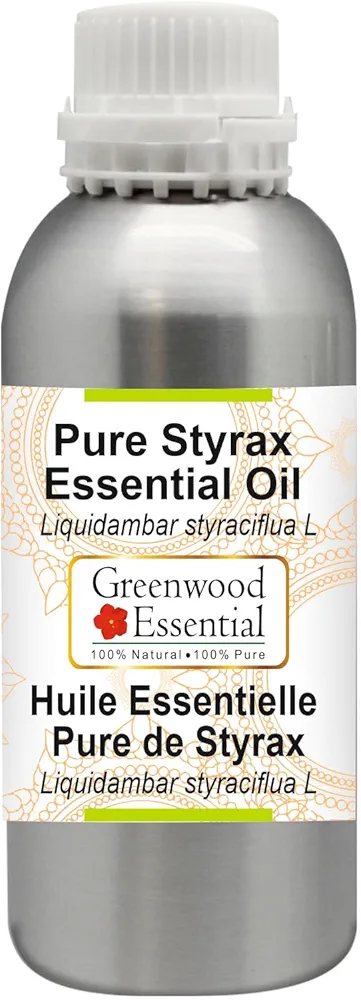 Pure Styrax Essential Oil (Liquidambar styraciflua L) Steam Distilled 300ml (10 oz)