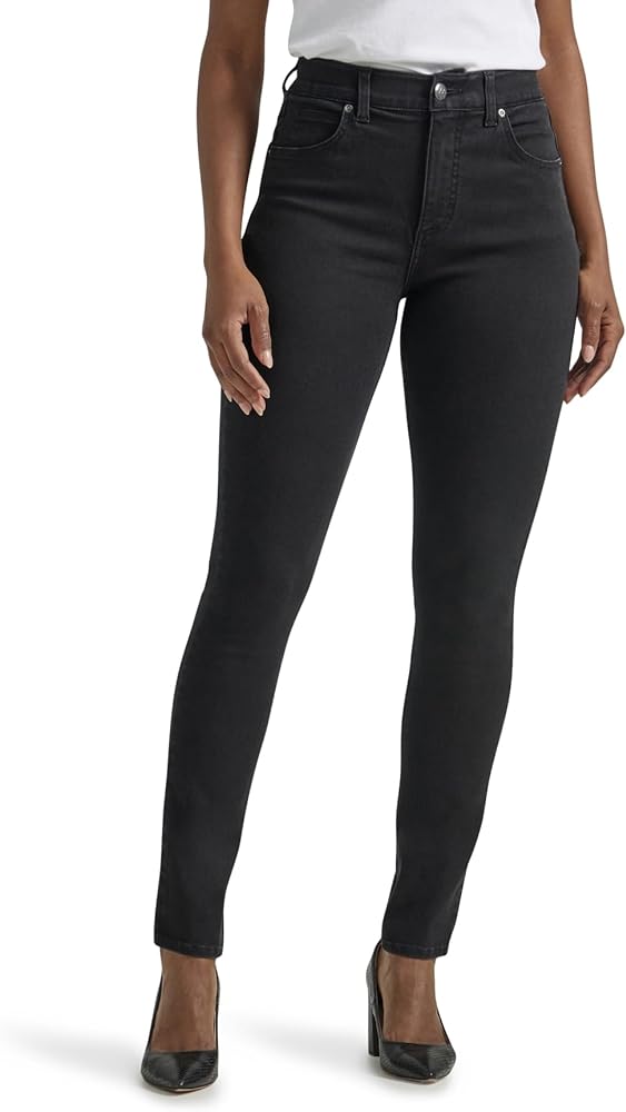 Lee Women's Petite Ultra Lux Comfort with Flex Motion Straight Leg Jean