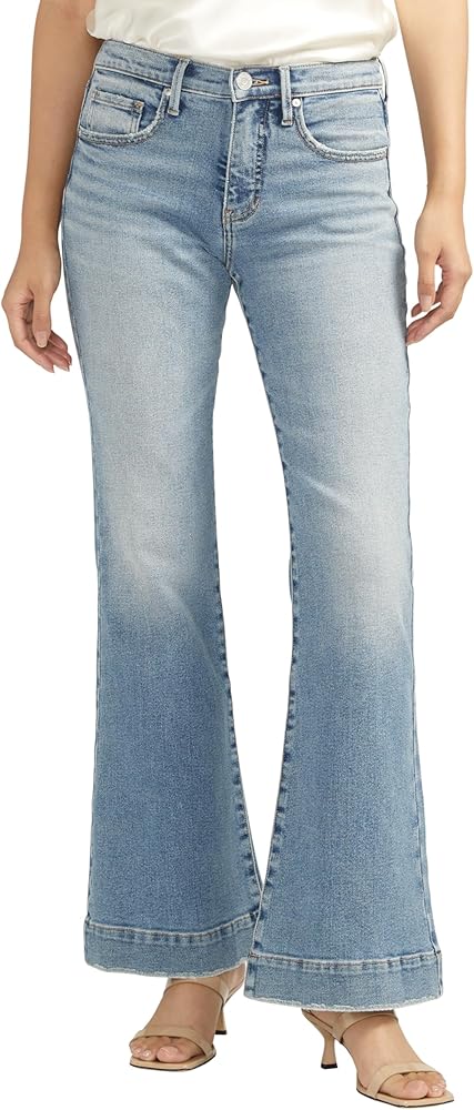 JAG Jeans Women's Kait Mid Rise Flare Leg Jeans