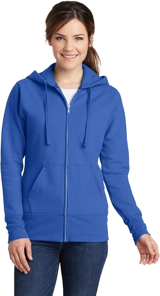 Port & Company Ladies Fleece Pullover Hooded Sweatshirt Royal