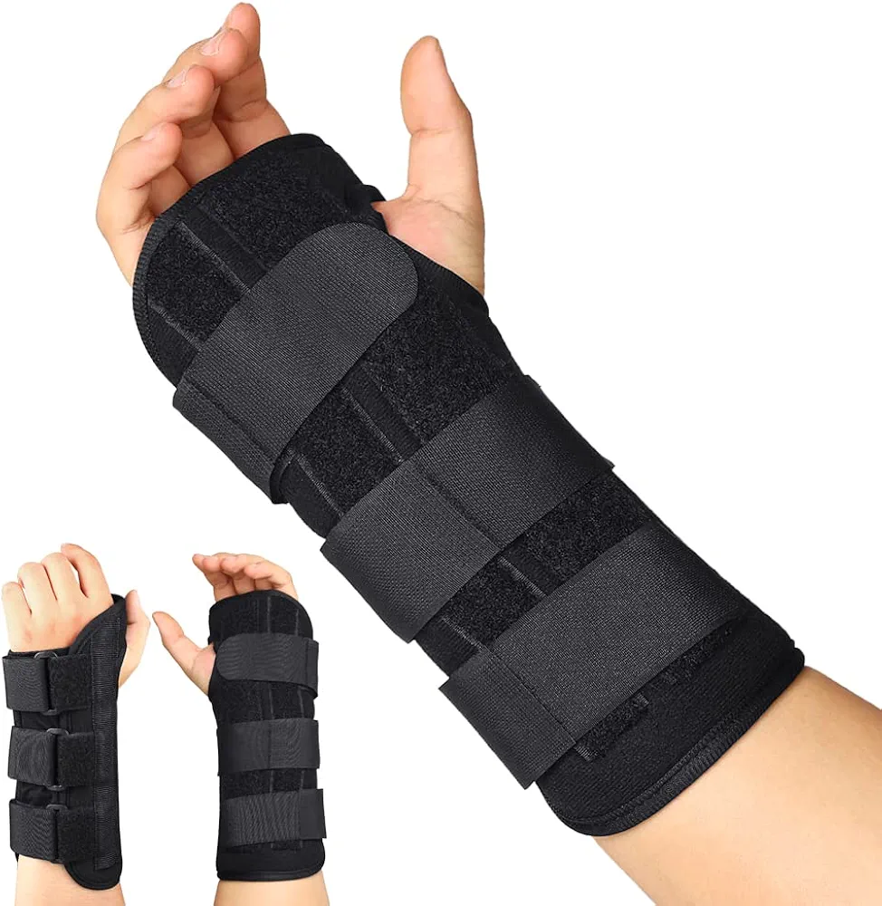 Carpal Tunnel Splint, Night Sleep Wrist Brace Adjustable Arm Hand Support for Tendonitis, Arthritis,Injuries,Wrist Pain,Sprain