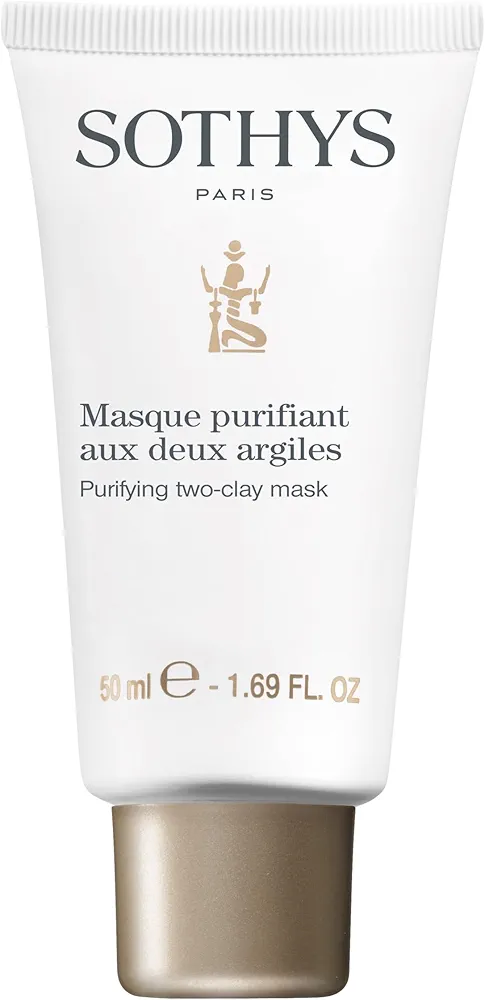 SOTHYS Purifying Two Clay Mask|Salicylic Acid Face Mask for Women | Green Clay Cream | Hydrating, Exfoliating and Pore Purifying | Combination to Oily Skin