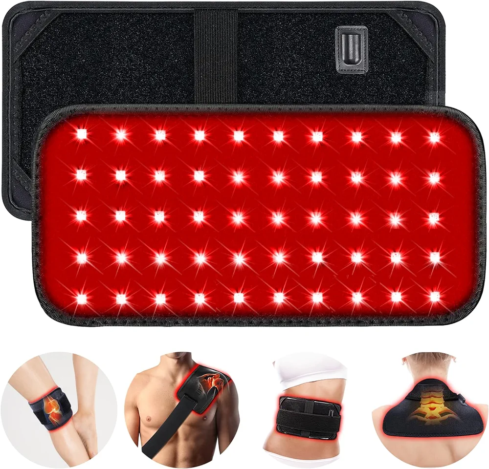 Red Light Therapy Belt, Infrared Light Therapy for Body, Wearable Wrap with Timer for Back Shoulder Waist Muscle Pain Relief, Improve Joint Inflammation, Red Light Therapy for Body