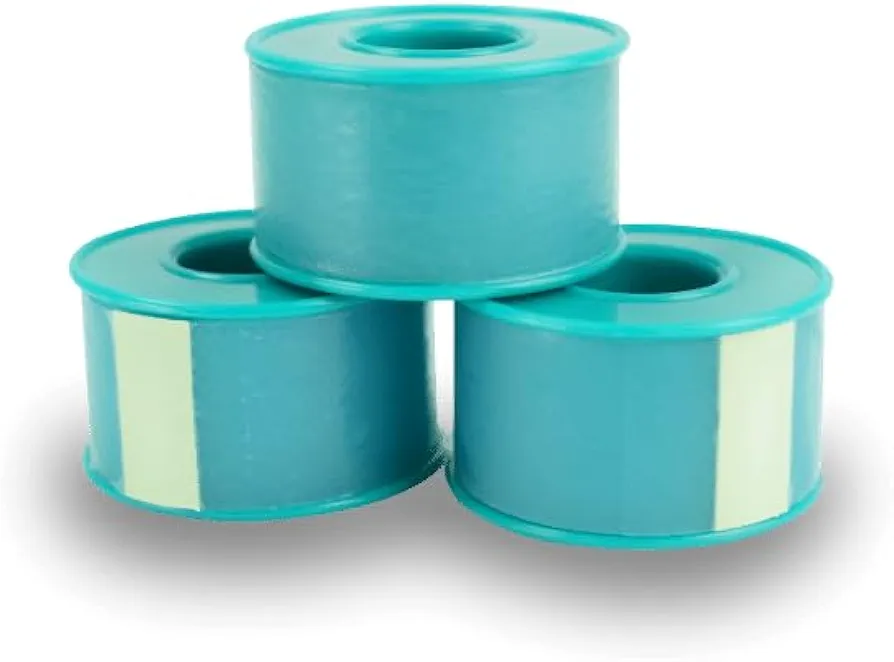 Areza Medical, Silicone Tape, Non-sterile, Hypoallergenic, with Perforations Every 1 cm, 1" x 5.46 yds. (2.5 cm x 5 m) - 3 Rolls per Box