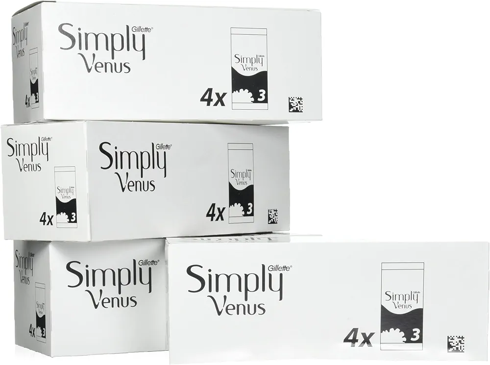 Gillette Simply Venus 2 Disposable Razors, 3 Count - Case of 16