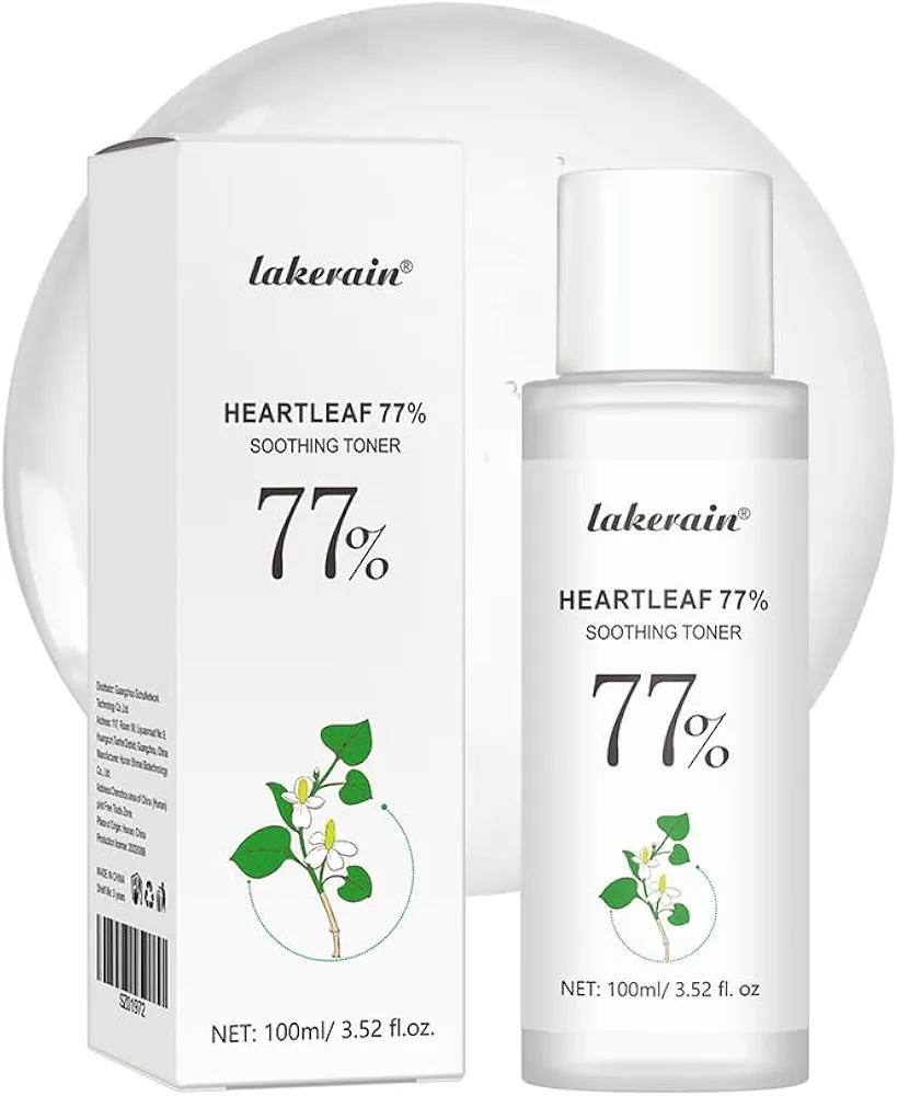 Heartleaf 77% Soothing Toner with HOUTTUYNIA CORDATA Extract for Deep Moisture Balance and Soothing, Facial Care for Sensitive Dry Oily Skin