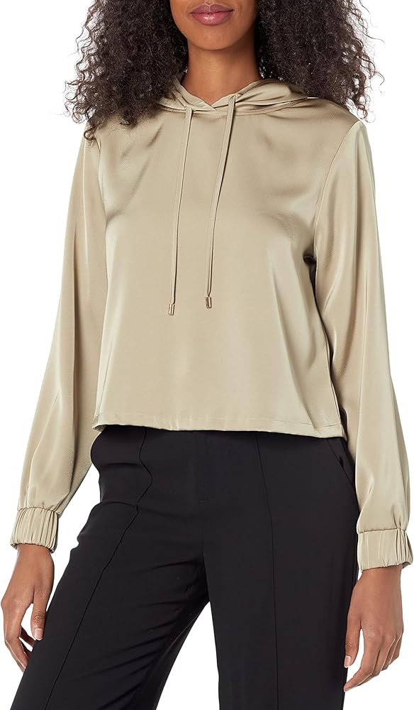 Calvin Klein womens SPORTSWEAR HOODIE,CHAI,X SMALL