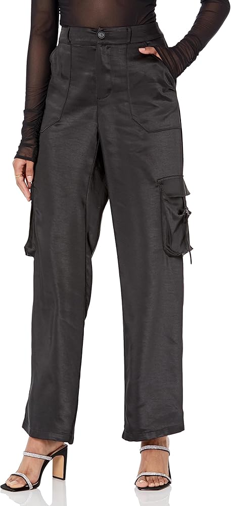 The Drop Women's Jessenia Shine Cargo Pants