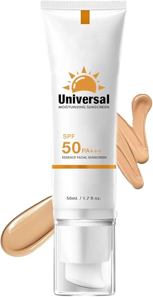 Tinted Sunscreen for Face, Protector Solar Con Color, Tinted Sunscreen, Universal Protector Solar SPF 50+++, No Sticky Refreshing Non And Does Not Harm Residue for All Skin Type and UV Defense