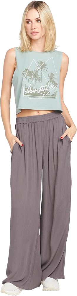 Volcom Women's Stoneshine Junki Wide Leg Beach Pant