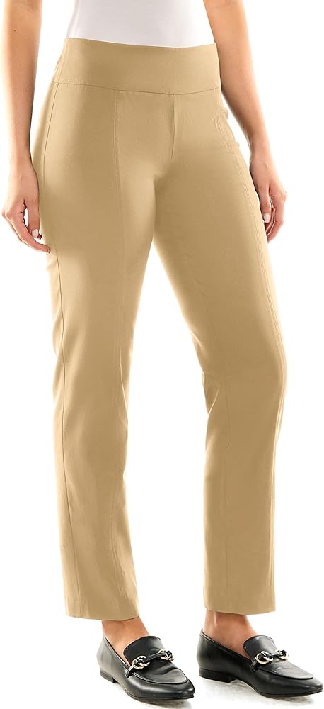 Zac & Rachel Women's Millennium Fabric - Slim Leg Pull-On Pant