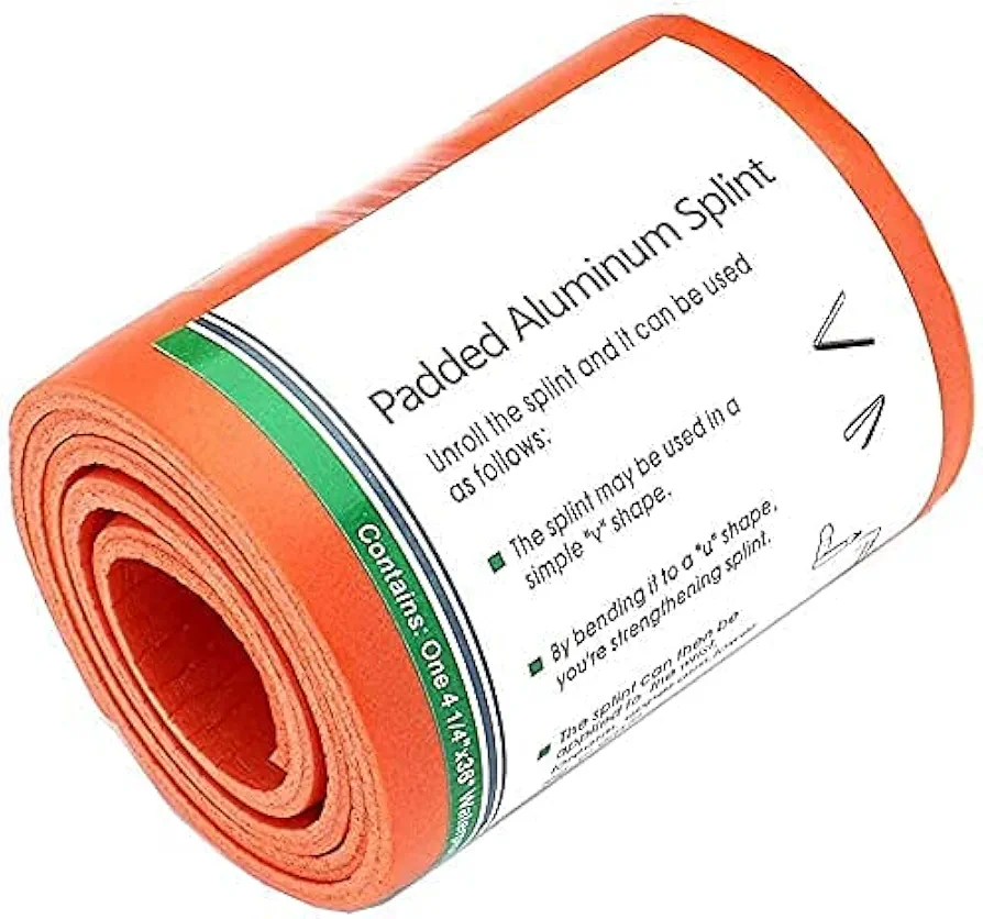 ASA TECHMED Emergency Splint - 36" Universal Aluminum, Assorted Colors (Orange)