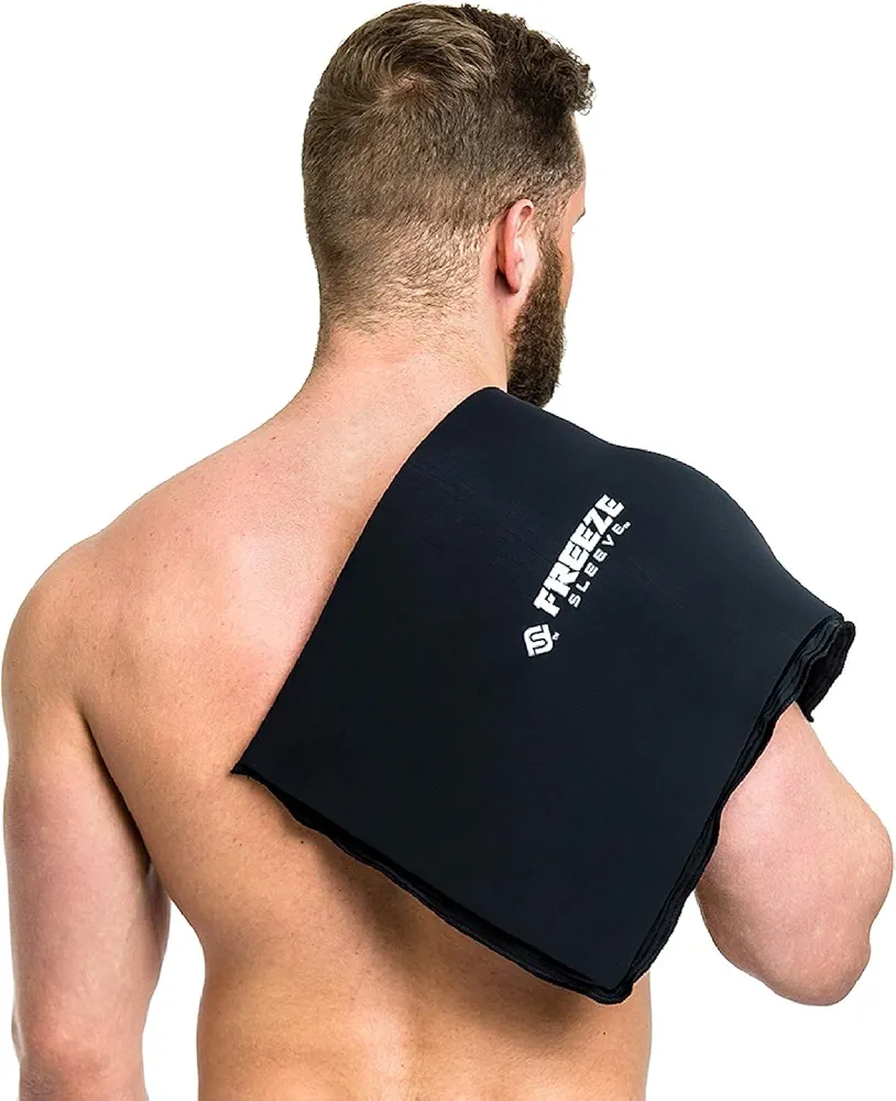 FreezeSleeve Flat Pack- Ice & Heat Therapy Pack- Extra Large, Reusable, Flexible Gel Hot/Cold Compress for Back, HIPS, Legs, Shoulders- 12" X 17"