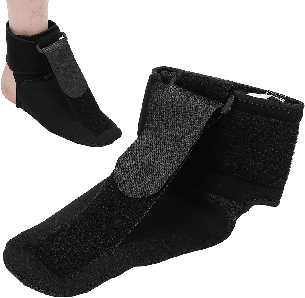 Plantar Fasciitis Night Splint, Adjustable Foot Drop Orthotic Brace Plantar Fasciitis Splint Stretching Foot Support for Men & Women Stroke, Achilles Tendinitis, Heel Spurs(L)