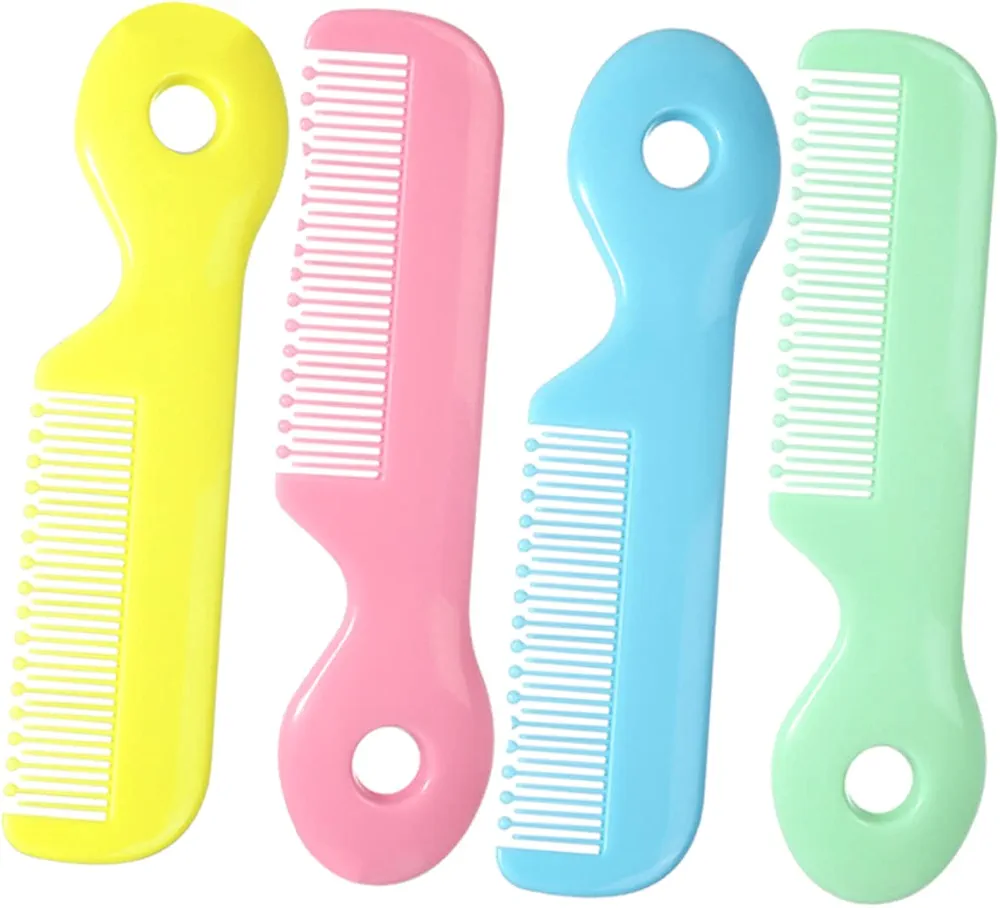 4pcs baby comb wide tooth hair detangler hair cutting comb detangling comb fine cutting comb hair styling comb infant comb baby hair comb hair comb for baby child pet hairbrush abs