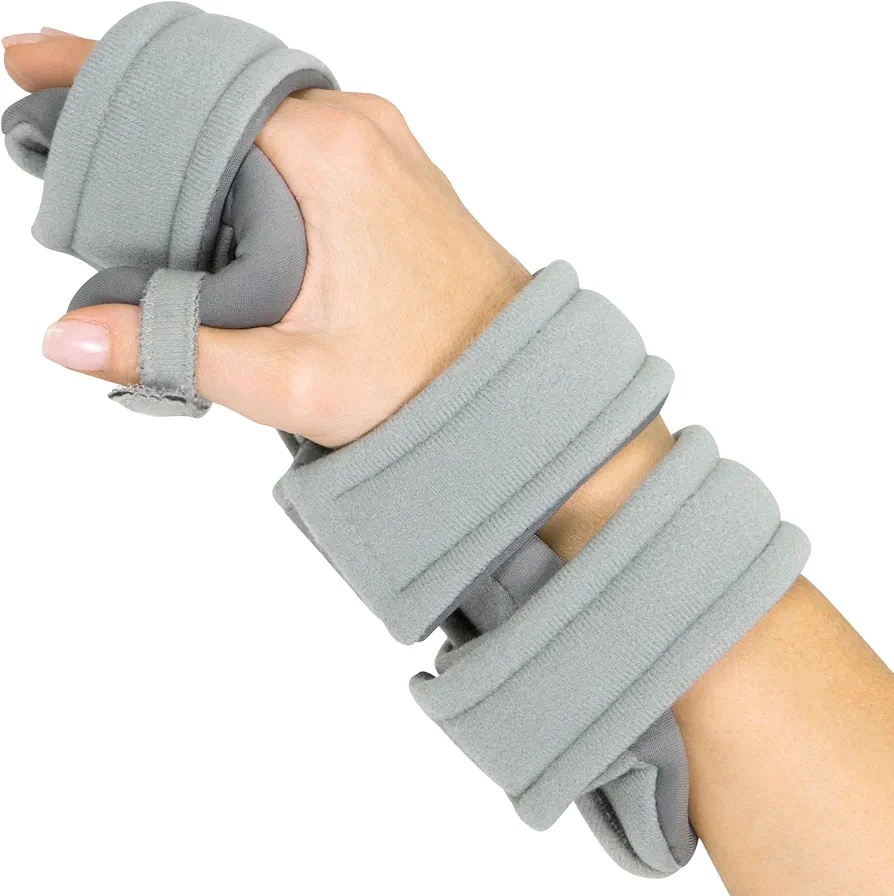 Vive Resting Hand Splint (Right) - Night Immobilizer Wrist Finger Brace - Thumb Stabilizer Wrap - for Arthritis, Tendonitis, Carpal Tunnel Pain - Functional Support for Sprains Fractures (X-Small)