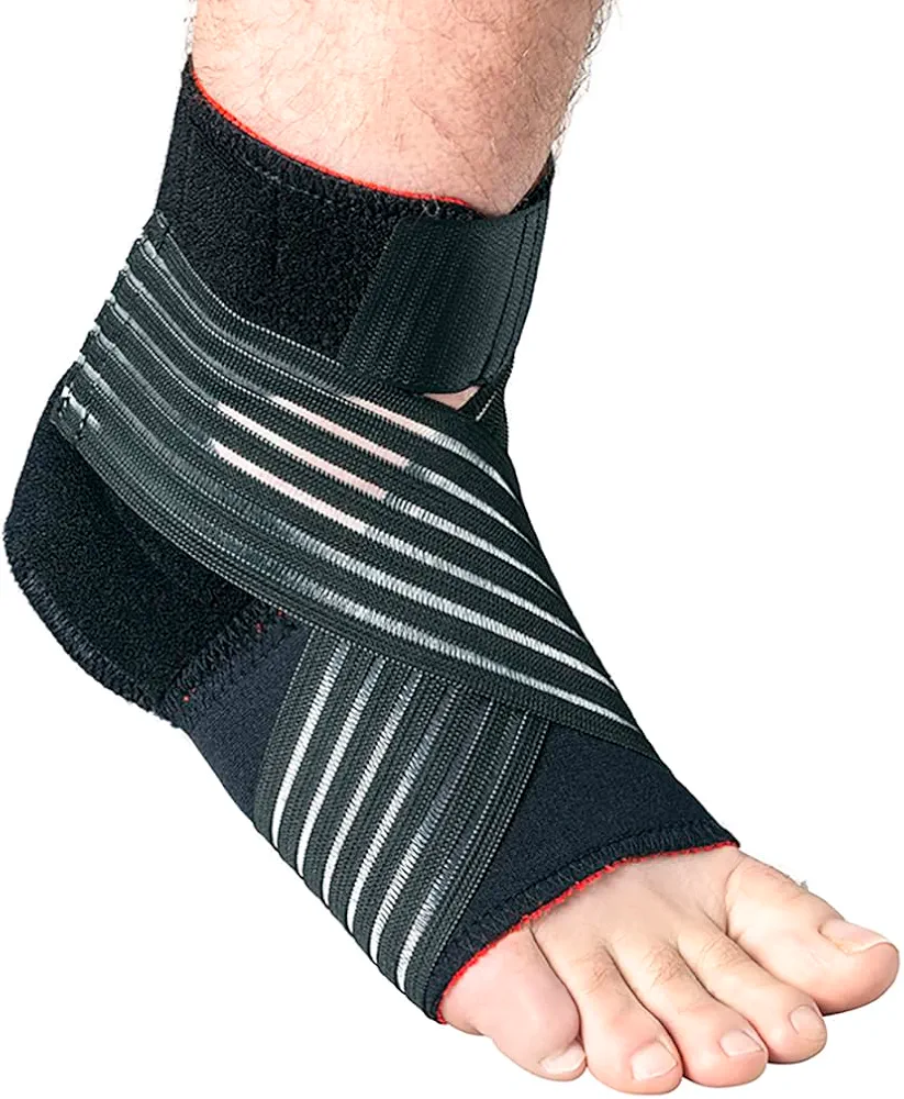 Thermoskin Foot Stabilizer, Black,for mid-Foot and Many Other Foot Conditions, Size Large