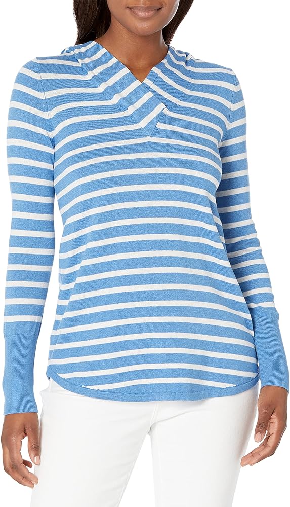 NIC+ZOE Women's Striped Vital Hoodie