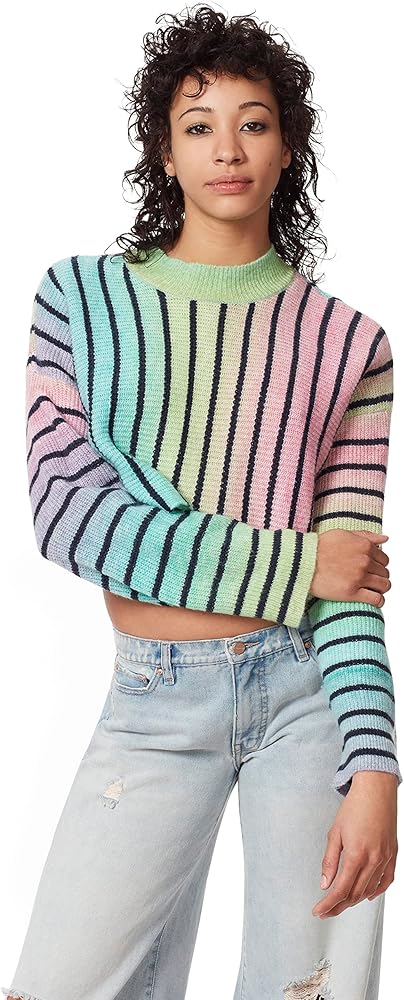 Circus NY Women's Go-to Crop Top Pullover Sweater