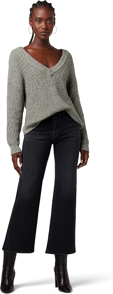 HUDSON Women's V Neck Sweater