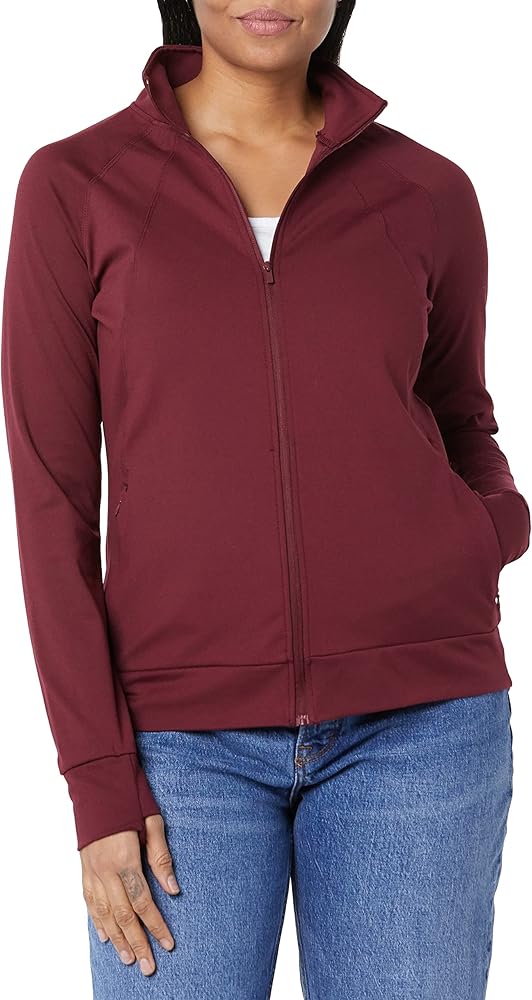 Jockey Women's Long Sleeve Zip Up Balance Jacket