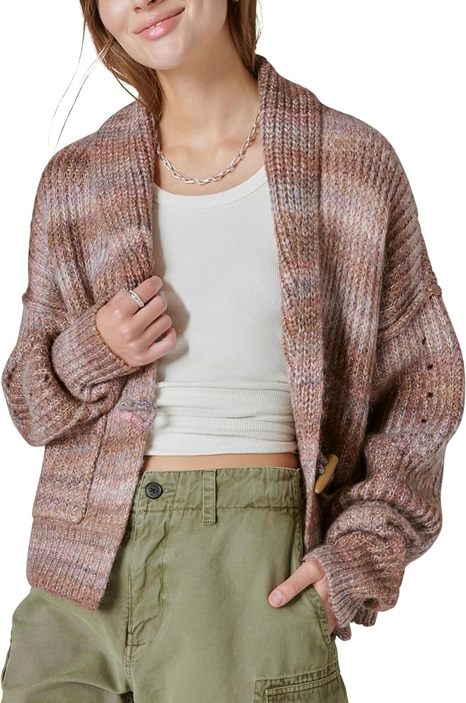 Lucky Brand Women's Toggle Front Cardigan