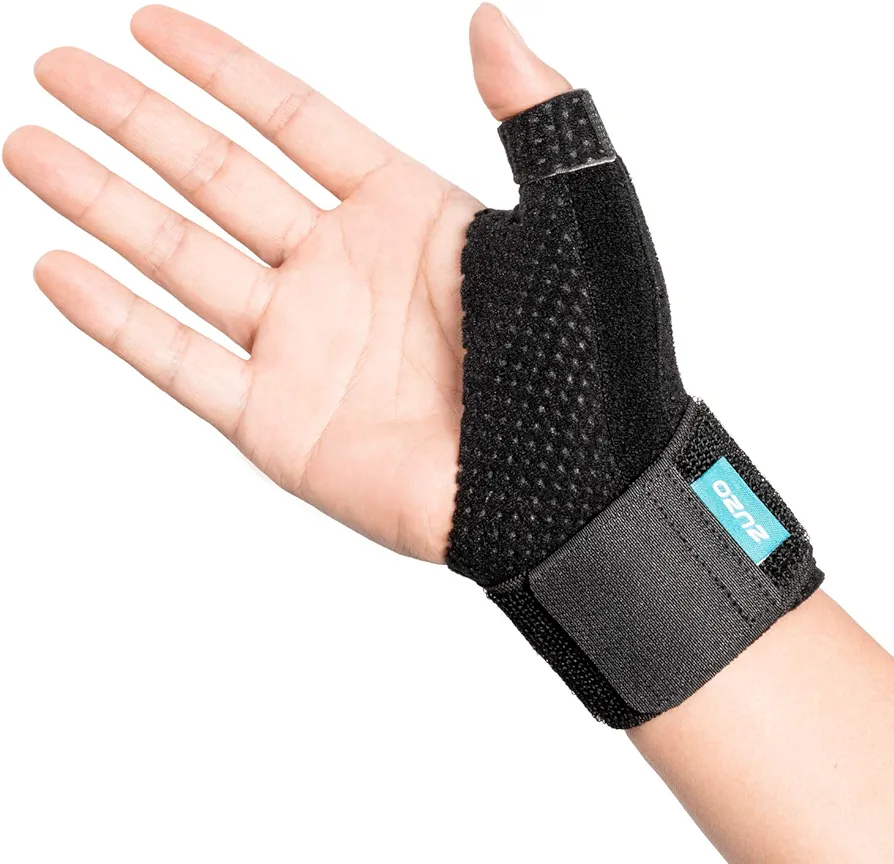 Compression Reversible Wrist Stabilizer Splint & Thumb for BlackBerry Thumb, Arthritis, Carpal Tunnel, Tendonitis, Sprained, Pain Relief, Trigger Finger, L-XL