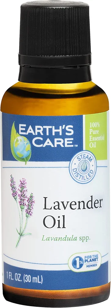 Earth's Care Lavender Oil Pure Steam Distilled 100% Lavender Essential Oil for Diffuser and Aromatherapy