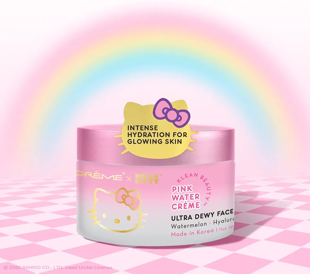 The Crème Shop x Hello Kitty Pink Water Crème - Klean Beauty™ For Hydrating, Replenishing, Smoothening