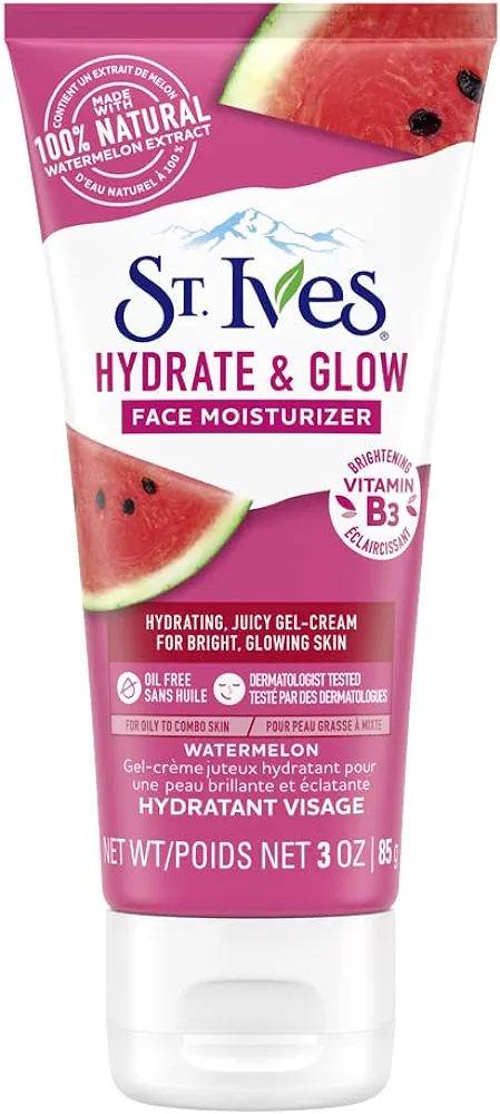 St. Ives Hydrate & Glow Face Moisturizer Watermelon 3 Ounce