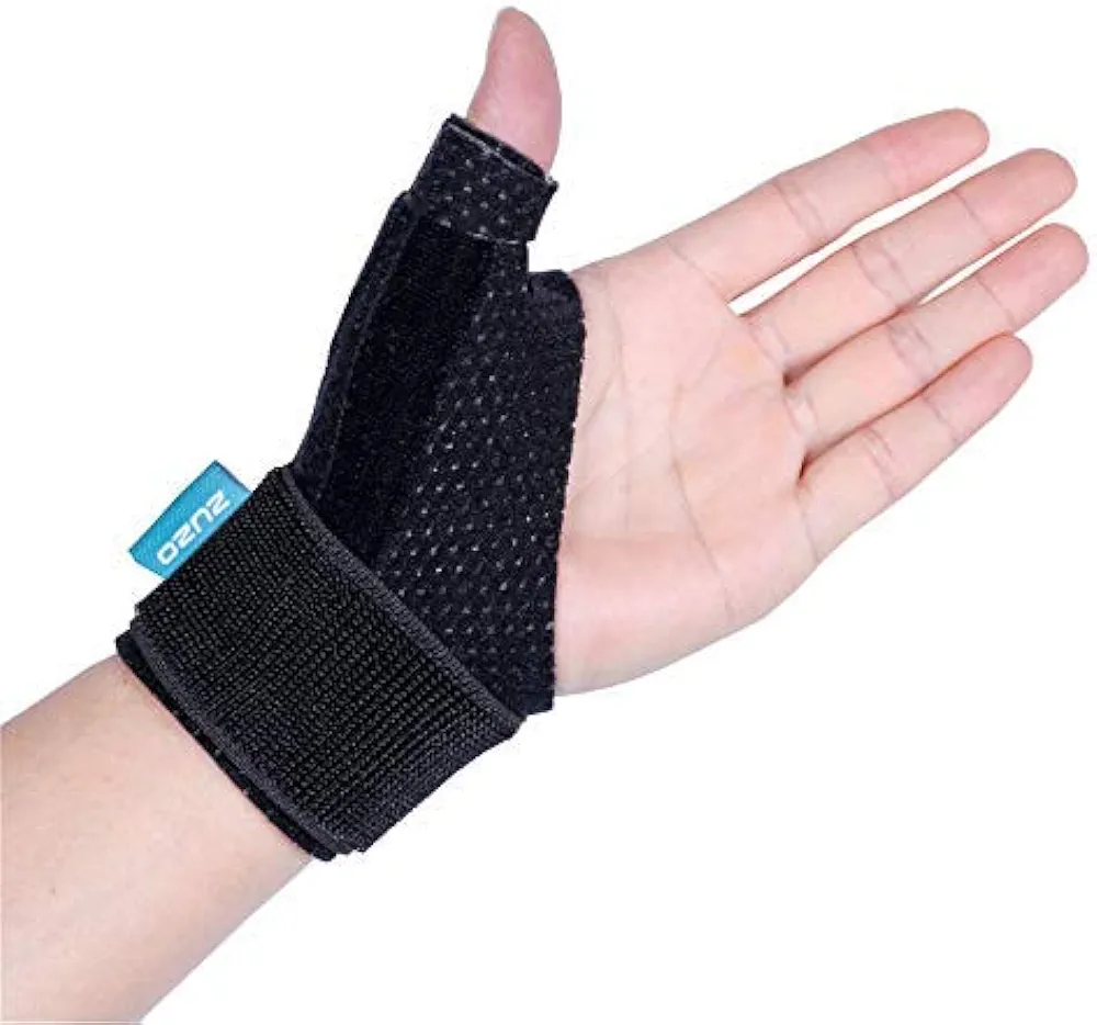 Compression Reversible Thumb & Wrist Stabilizer Splint(Improved Version) for BlackBerry Thumb, Finger, Pain Relief, Arthritis, Tendonitis, Sprained, Carpal Tunnel, Stable, L-XL