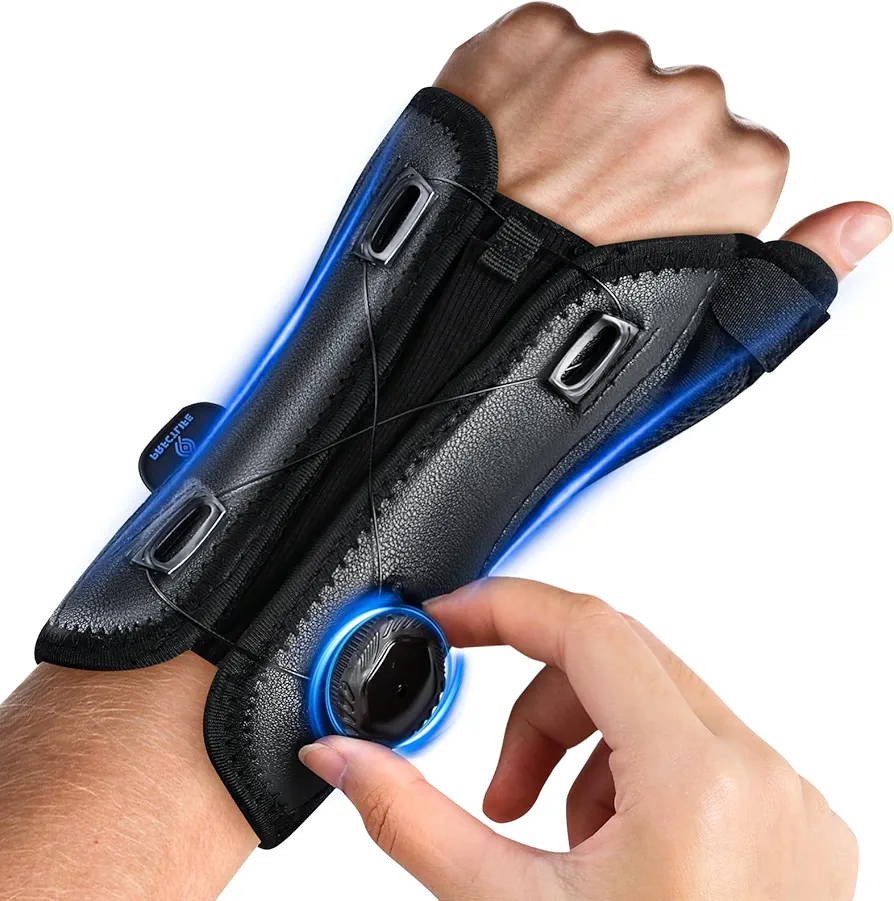 Thumb Brace Left Hand, Wrist and Thumb Brace,Thumb Splint for Arthritis,CMC,Trigger,Carpal Tunnel Relief, De Quervains Tenosynovitis Brace Night Support, Thumb Spica Splint Left Hand