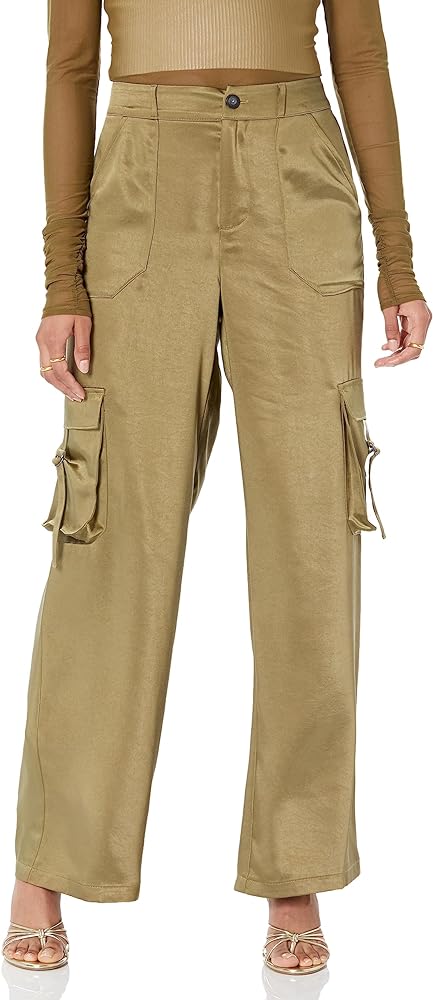 The Drop Women's Jessenia Shine Cargo Pants