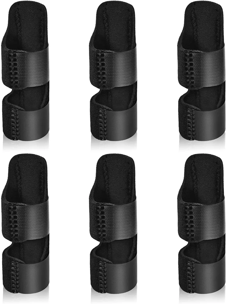 Finger Splints, 6pcs Finger Support Brace Finger Stabilizer for Broken Fingers Straightening Arthritis Knuckle Immobilization